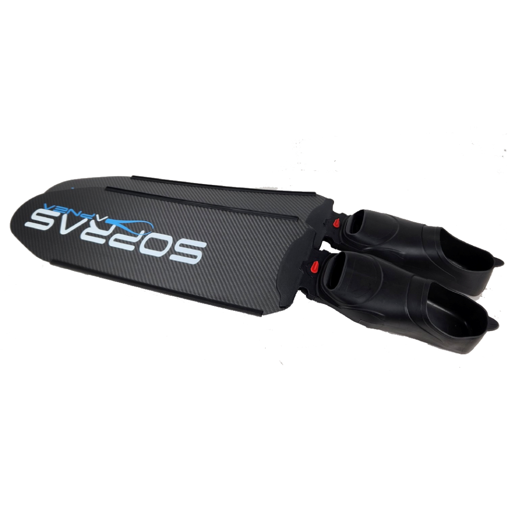 Karbonové ploutve s odnímatelnou lopatkou - ideální pro cestovatele